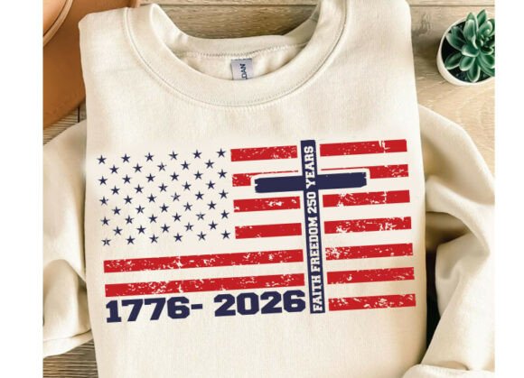 1776 2026, Christian 4th of July SVG