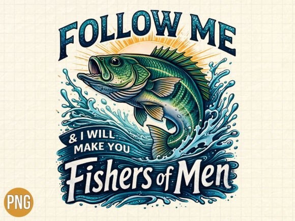 Christian Fisher of Men Bass PNG T-Shirt Designs