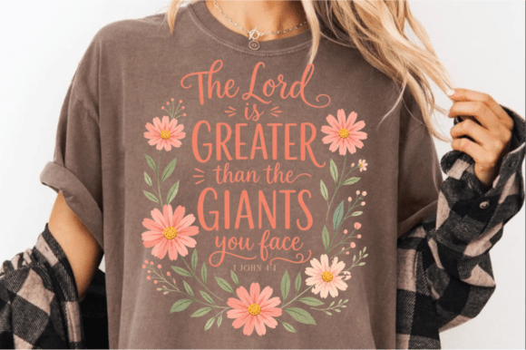 Christian PNG, the Lord is Greater PNG T-Shirt Designs