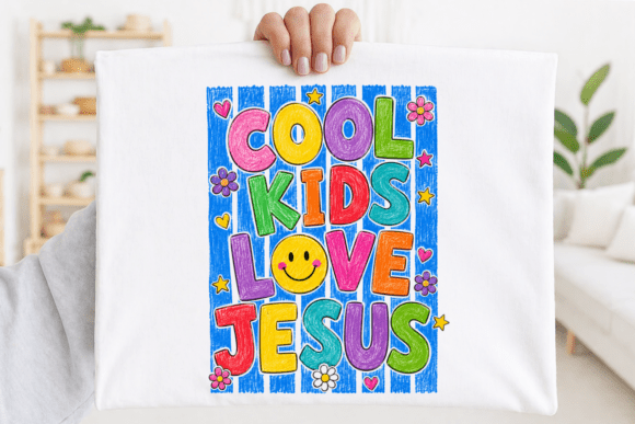 Cool Kids Love Jesus PNG: T-Shirt Designs for Local Branding