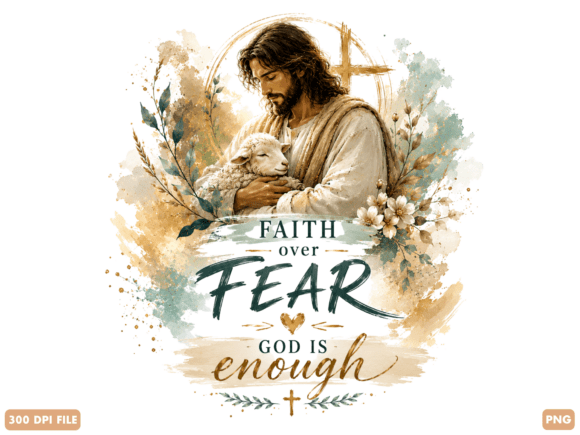 Faith over Fear God is Enough Christian