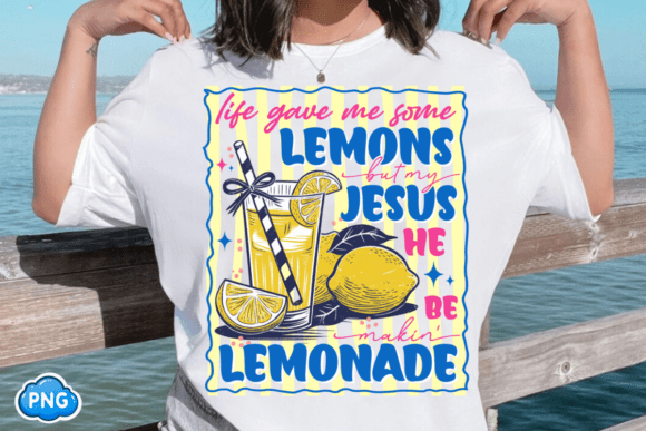 Funny Jesus Lemonade PNG: Christian Humor T-Shirt Designs