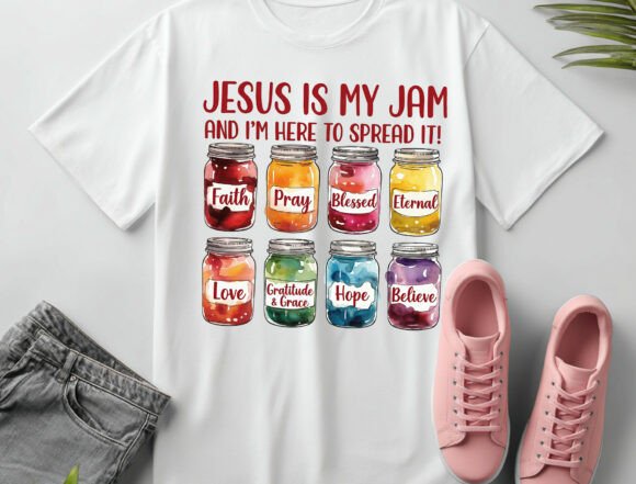 Jesus Is My Jam PNG: Christian T-Shirt Designs