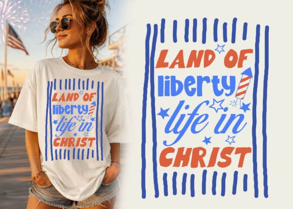 Land of Liberty Christian Shirt Design
