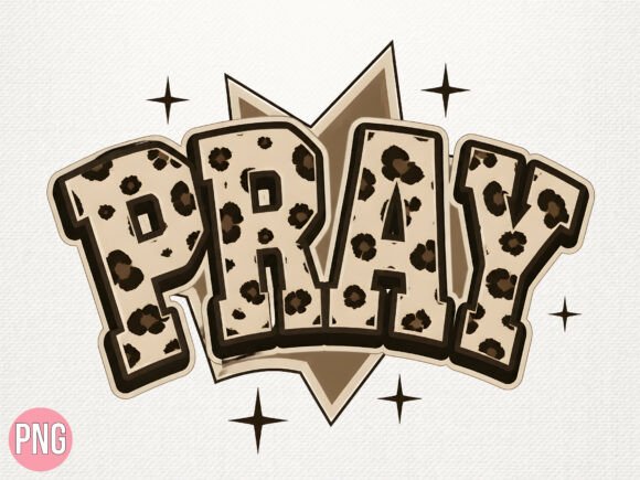 Leopard Pray Christian Western PNG T-Shirt Designs