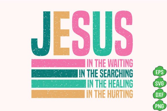 Retro Christian PNG, Jesus in the Waiting — T-Shirt Designs